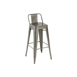 Tabouret Métal Avec Dossier FACTORY